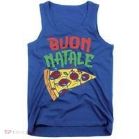 Buon Natale Pizza Funny Italian Christmas Lights Gift Cute Gift Tank Top thumb 0