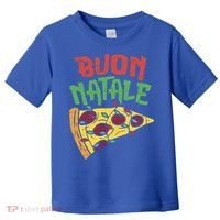 Buon Natale Pizza Funny Italian Christmas Lights Gift Cute Gift Toddler T-Shirt thumb 0
