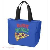 Buon Natale Pizza Funny Italian Christmas Lights Gift Cute Gift Tote Bag thumb 3