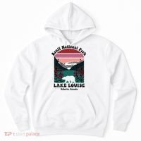 Banff National Park Lake Louise Retro Floral Mountain Hoodie thumb 0