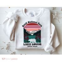 Banff National Park Lake Louise Retro Floral Mountain Sweatshirt thumb 2