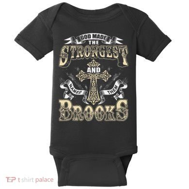 Brooks Name Personalized Brooks Last Name Baby Bodysuit