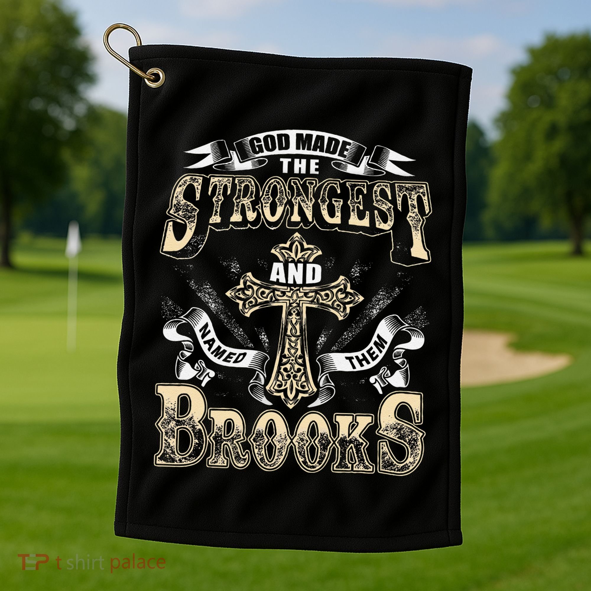 Brooks Name Personalized Brooks Last Name Golf Towel