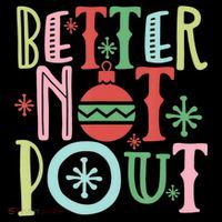 Better Not Pout Christmas Pun Distressed Toddler Hoodie thumb 2