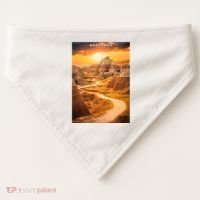 Badlands National Park Photographic USA-Made Doggie Bandana thumb 0
