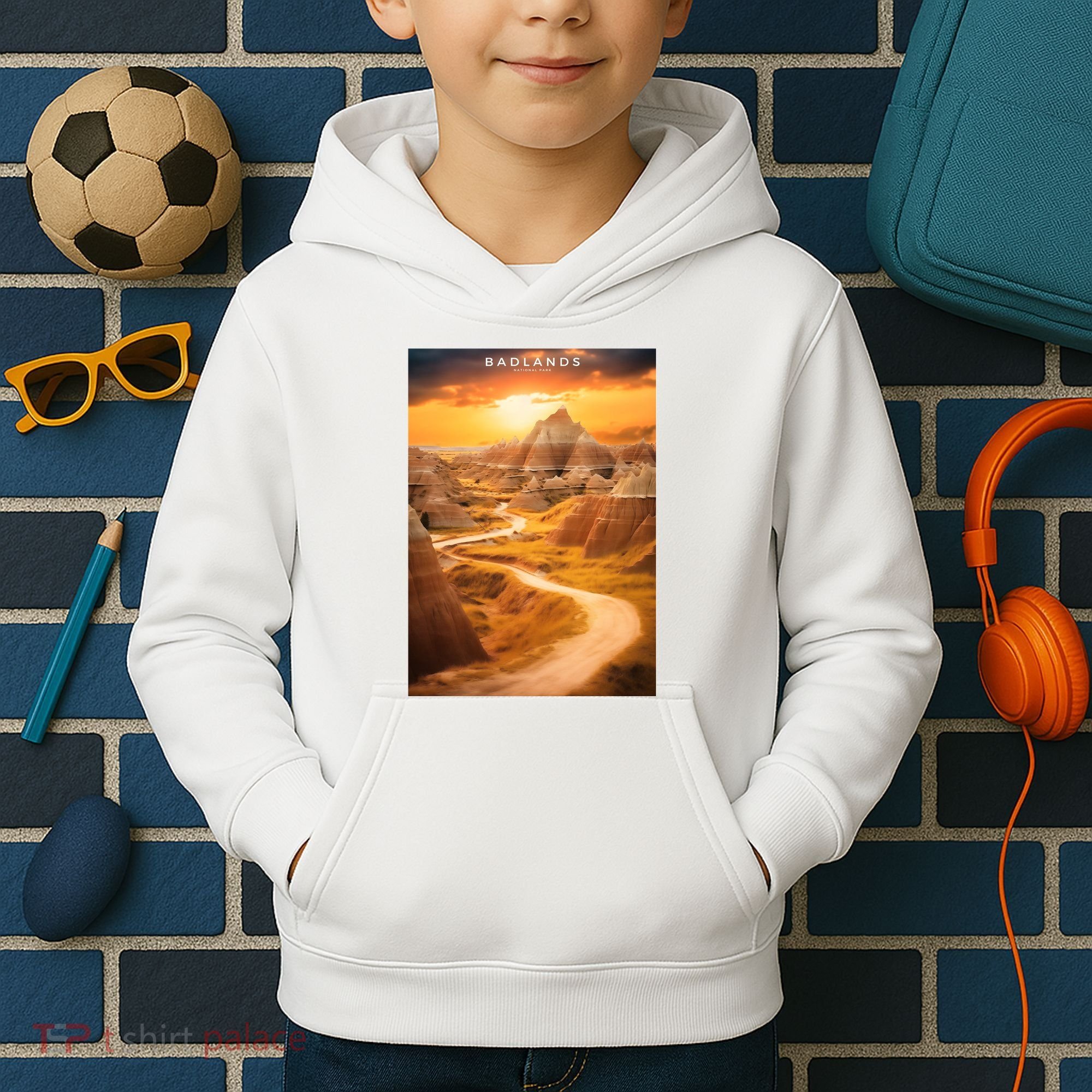 Badlands National Park Photographic Kids Hoodie