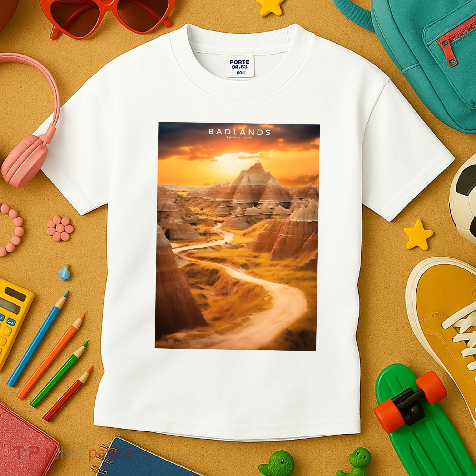 Badlands National Park Photographic Kids T-Shirt