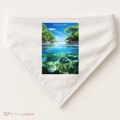 Biscayne National Park Photographic USA-Made Doggie Bandana