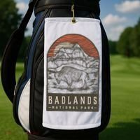Badlands National Park Golf Towel thumb 2