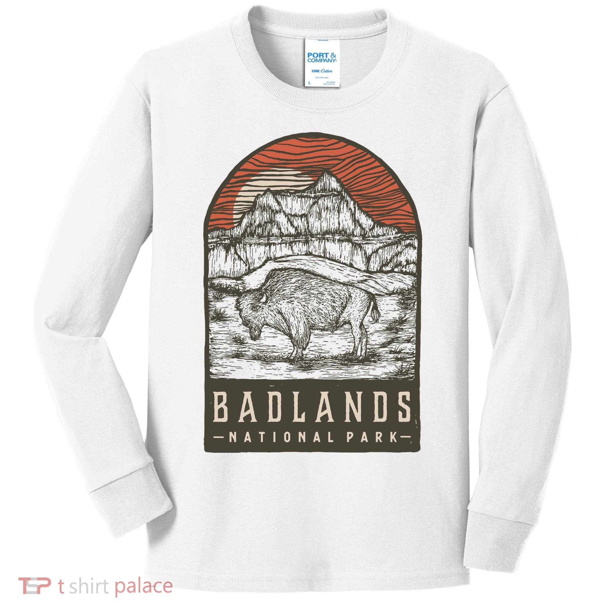 Badlands National Park Kids Long Sleeve Shirt