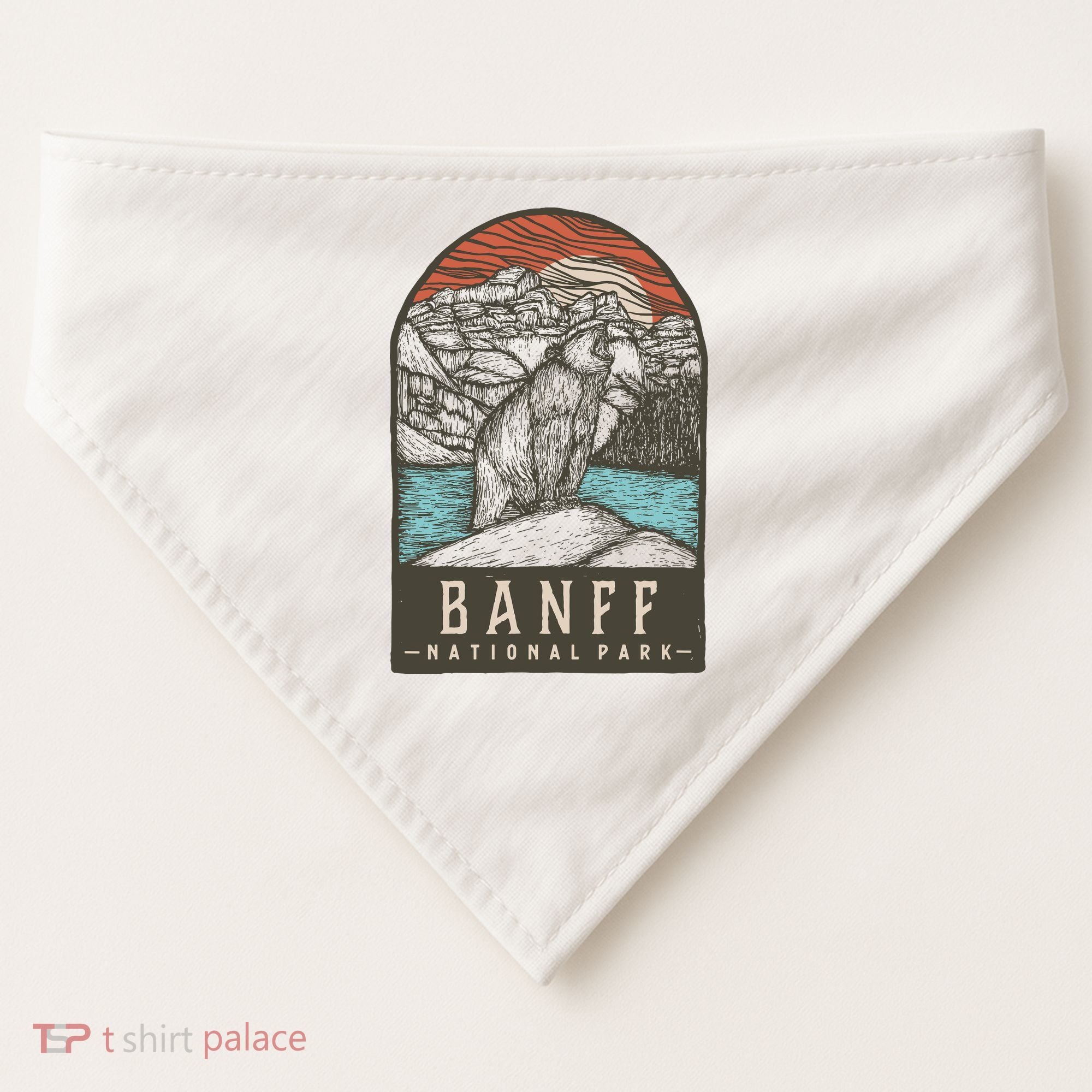 Banff National Park USA-Made Doggie Bandana