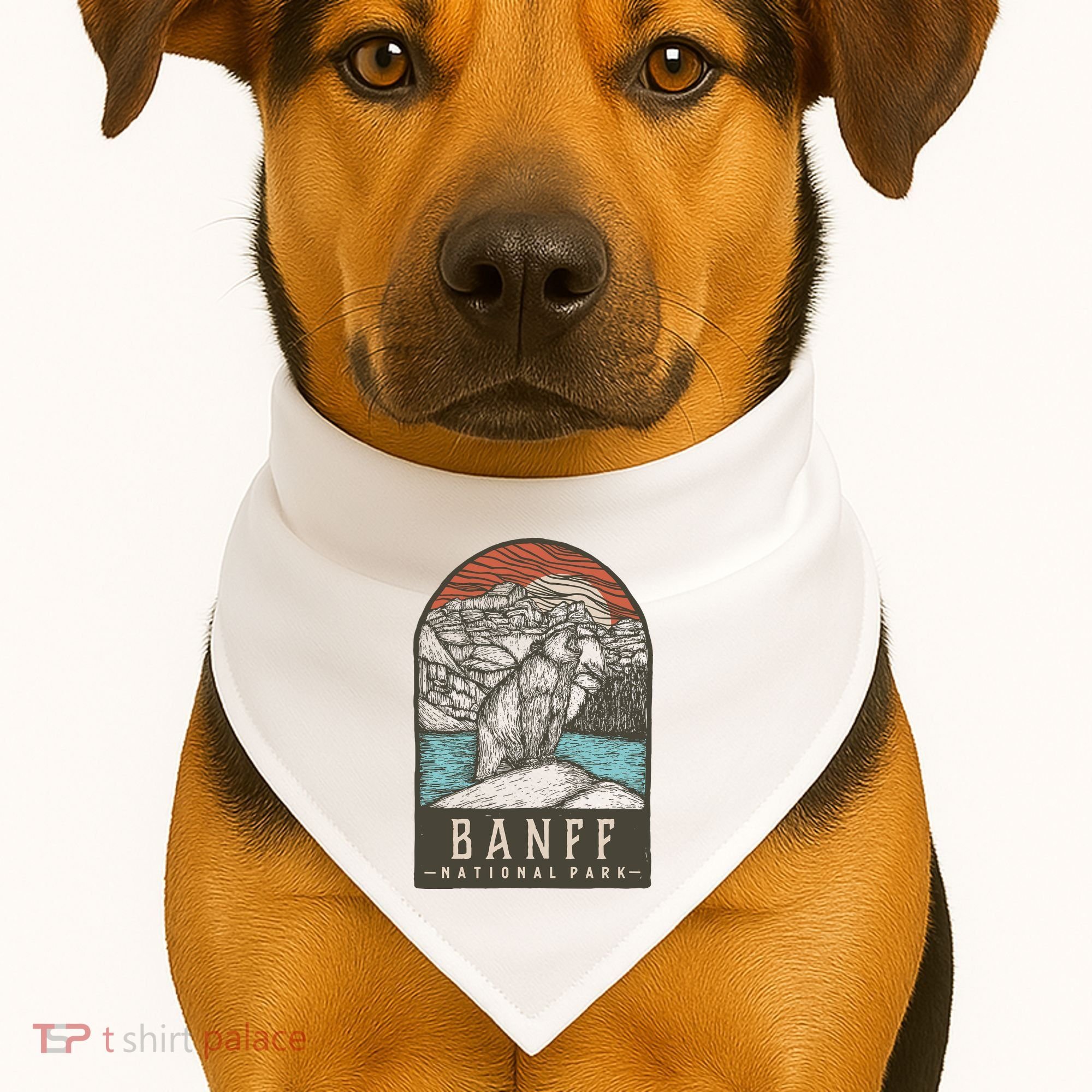 Banff National Park USA-Made Doggie Bandana