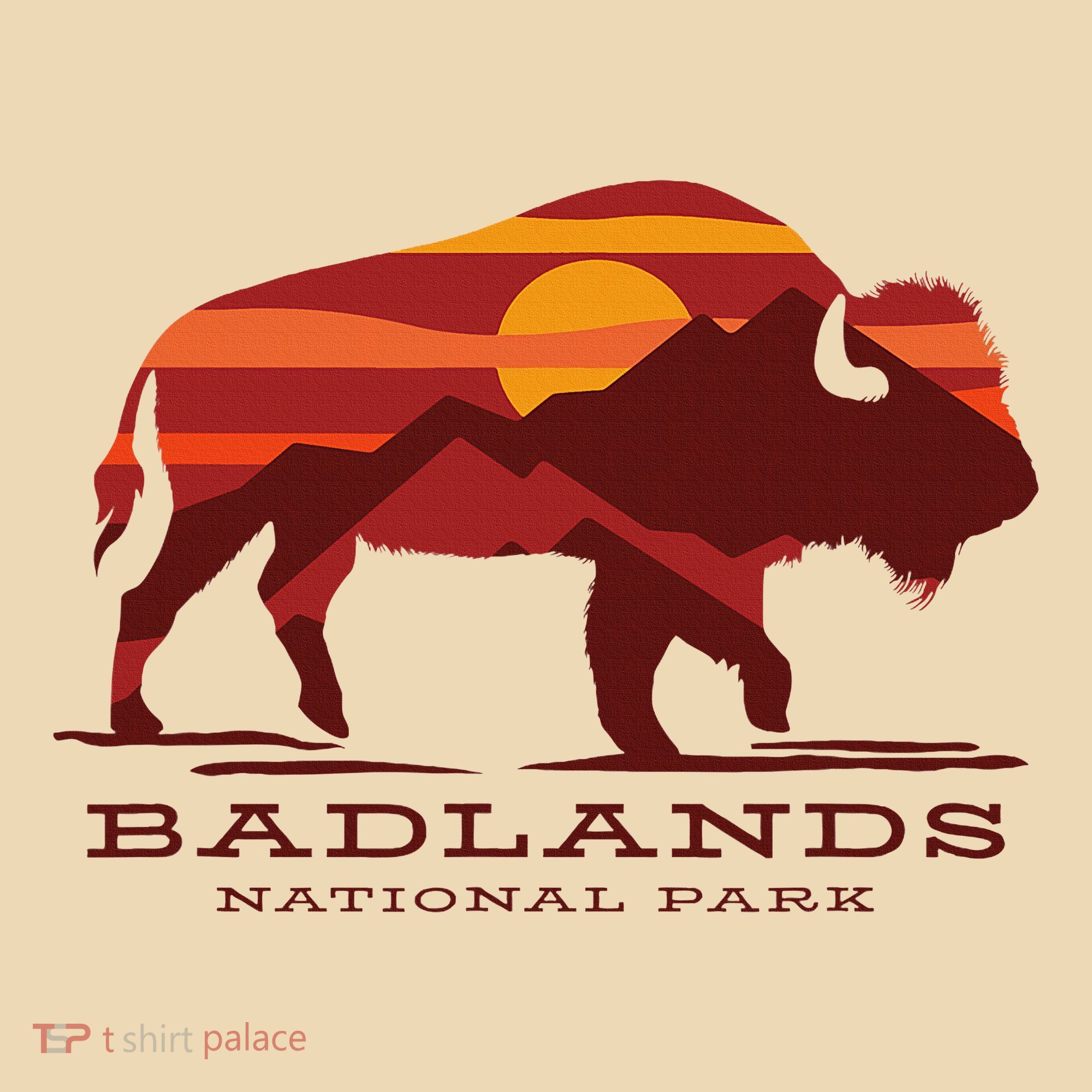 Badlands National Park South Dakota Buffalo Bison Sunset Tote Bag