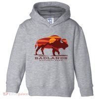 Badlands National Park South Dakota Buffalo Bison Sunset Toddler Hoodie thumb 0