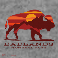 Badlands National Park South Dakota Buffalo Bison Sunset Toddler Hoodie thumb 2