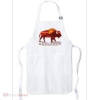 Badlands National Park South Dakota Buffalo Bison Sunset Apron thumb 0