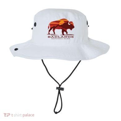 Badlands National Park South Dakota Buffalo Bison Sunset Bucket Hat