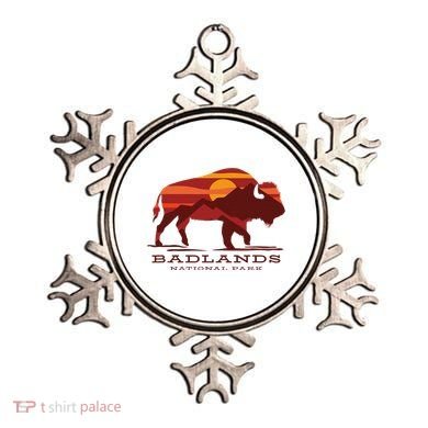 Badlands National Park South Dakota Buffalo Bison Sunset Ornament