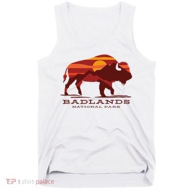 Badlands National Park South Dakota Buffalo Bison Sunset Tank Top
