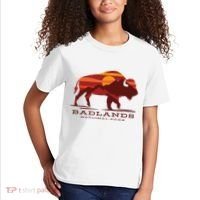 Badlands National Park South Dakota Buffalo Bison Sunset Kids T-Shirt thumb 2