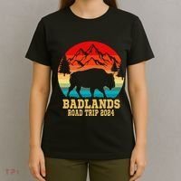 Badlands National Park South Dakota Buffalo Bison Road Trip T-Shirt thumb 4
