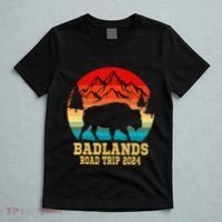 Badlands National Park South Dakota Buffalo Bison Road Trip T-Shirt thumb 5