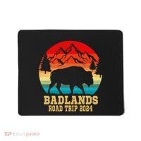 Badlands National Park South Dakota Buffalo Bison Road Trip Mousepad thumb 0