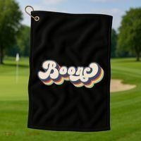 Boone Name Personalized Surname First Name Boone Golf Towel thumb 1