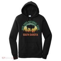 Badlands National Park South Dakota Buffalo Retro Sunset Women's Hoodie thumb 0