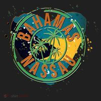 Bahamas Nassau Paint Stamp Emblem Women's Sweatshirt thumb 2