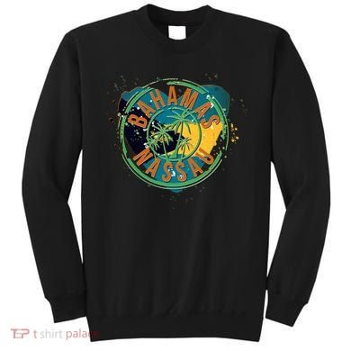 Bahamas Nassau Paint Stamp Emblem Sweatshirt