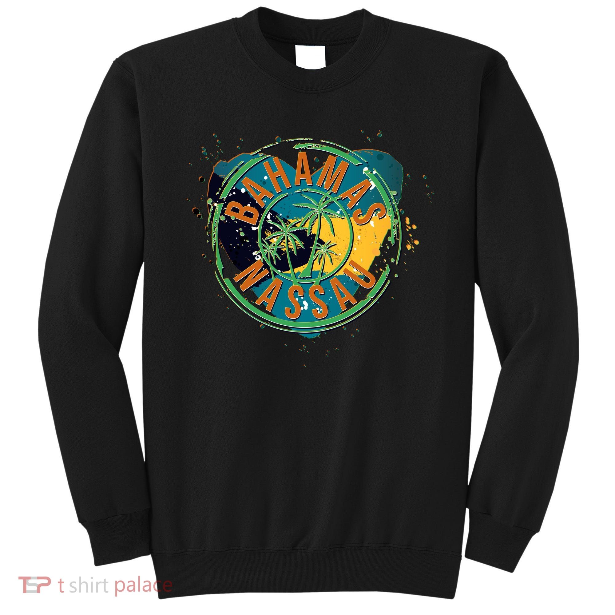 Bahamas Nassau Paint Stamp Emblem Sweatshirt