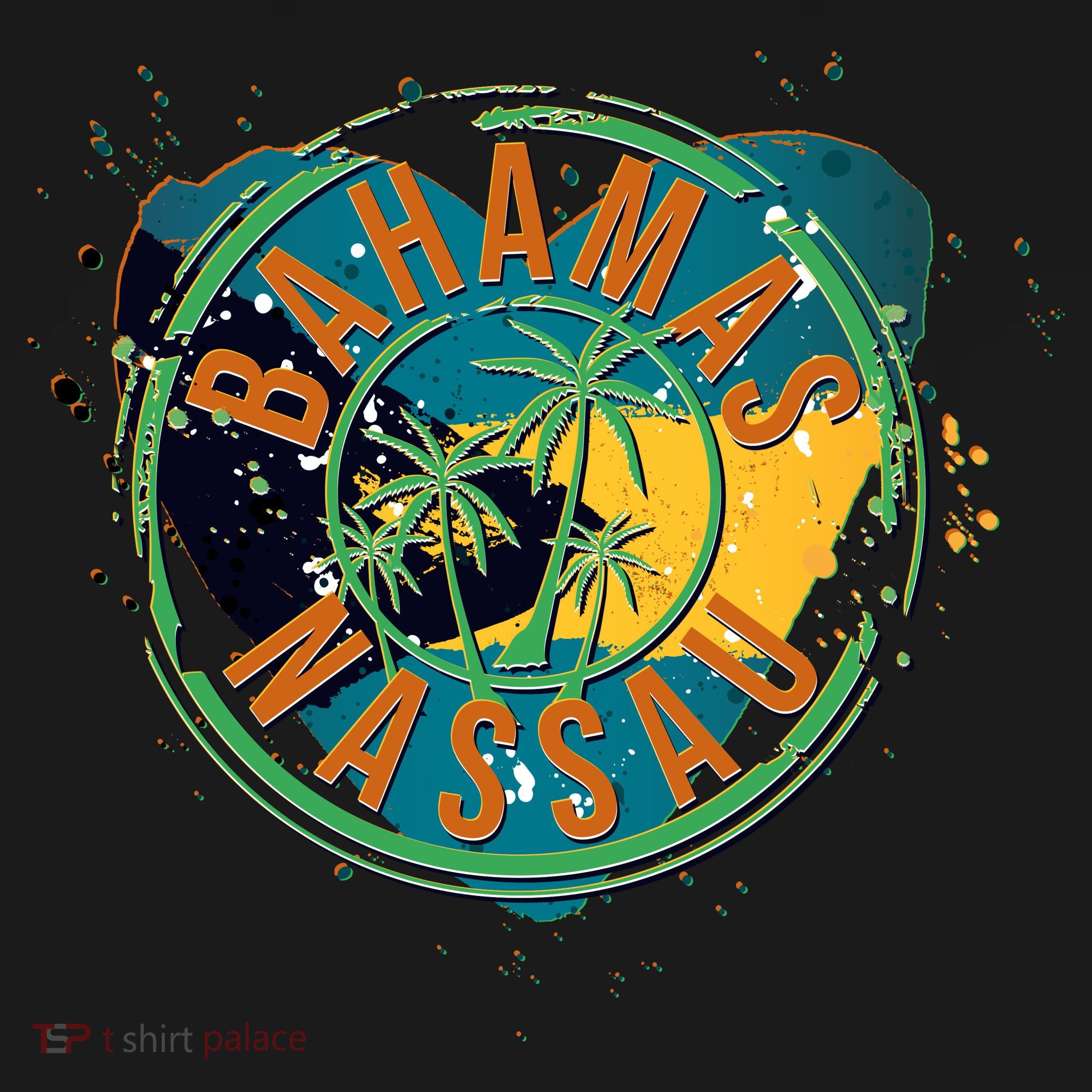 Bahamas Nassau Paint Stamp Emblem Sweatshirt