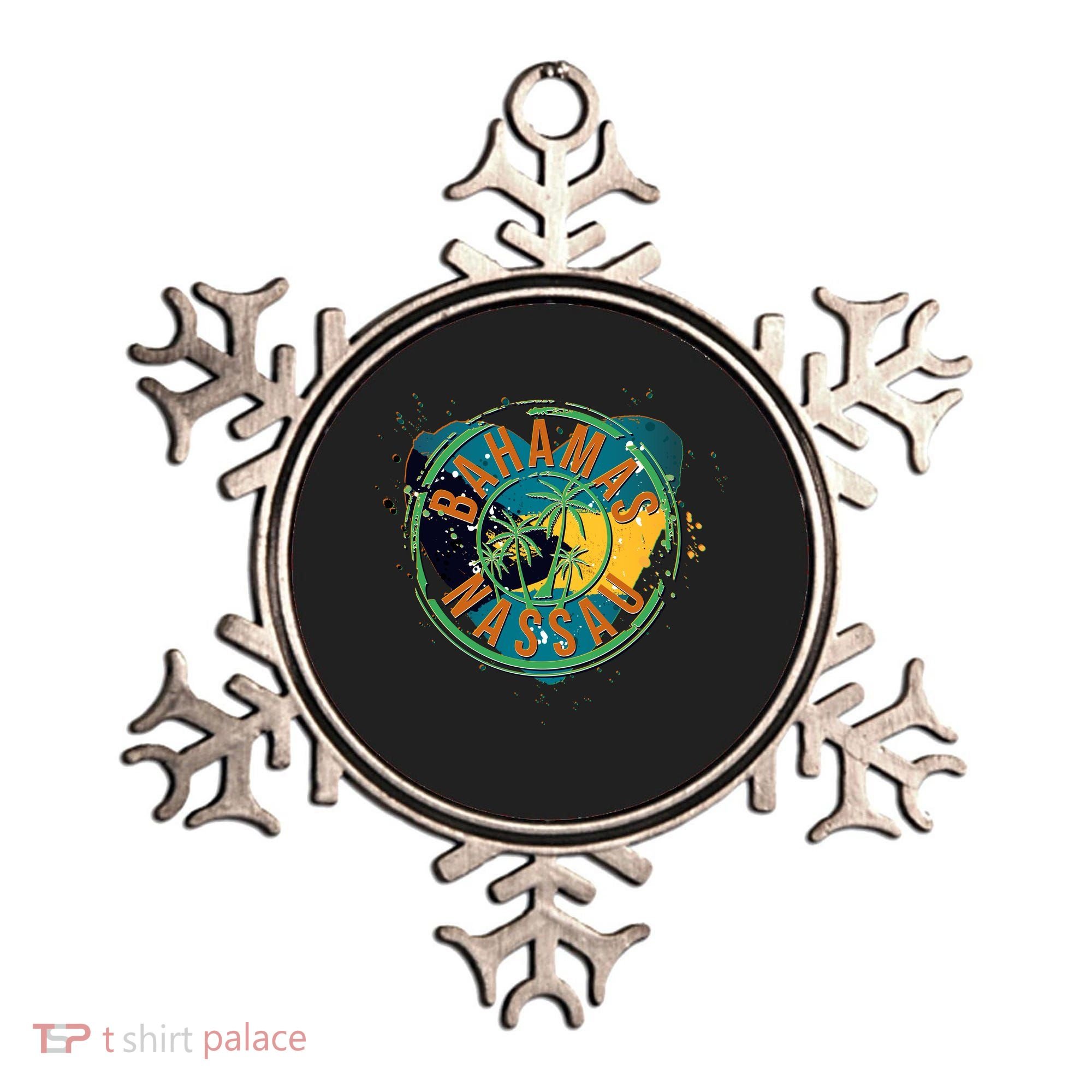 Bahamas Nassau Paint Stamp Emblem Ornament