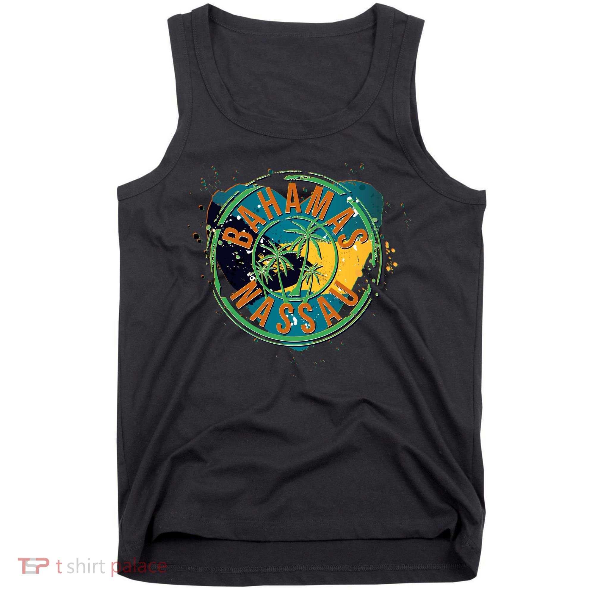 Bahamas Nassau Paint Stamp Emblem Tank Top