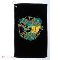 Bahamas Nassau Paint Stamp Emblem Golf Towel thumb 0