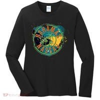 Bahamas Nassau Paint Stamp Emblem Women's Long Sleeve Shirt thumb 0
