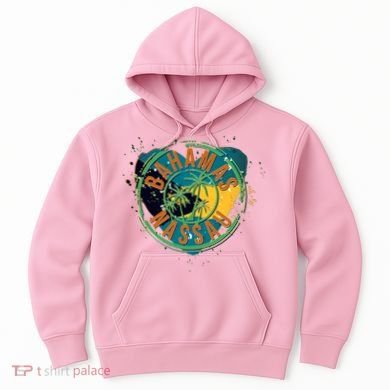 Bahamas Nassau Paint Stamp Emblem Hoodie