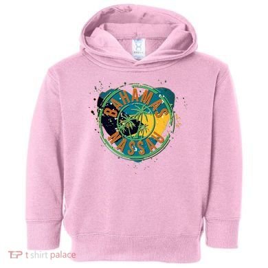 Bahamas Nassau Paint Stamp Emblem Toddler Hoodie