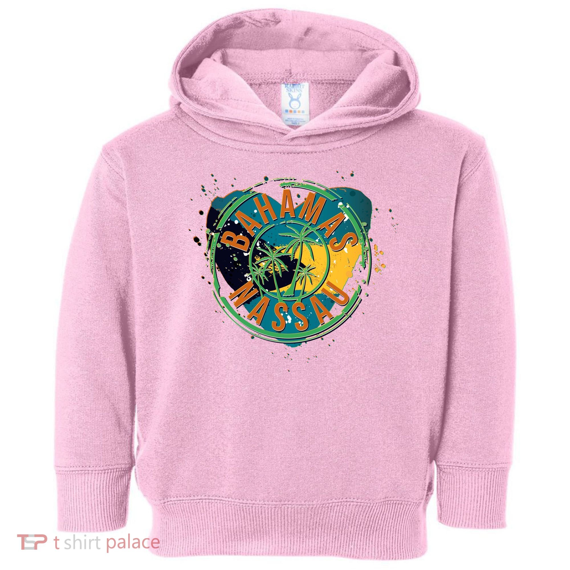 Bahamas Nassau Paint Stamp Emblem Toddler Hoodie