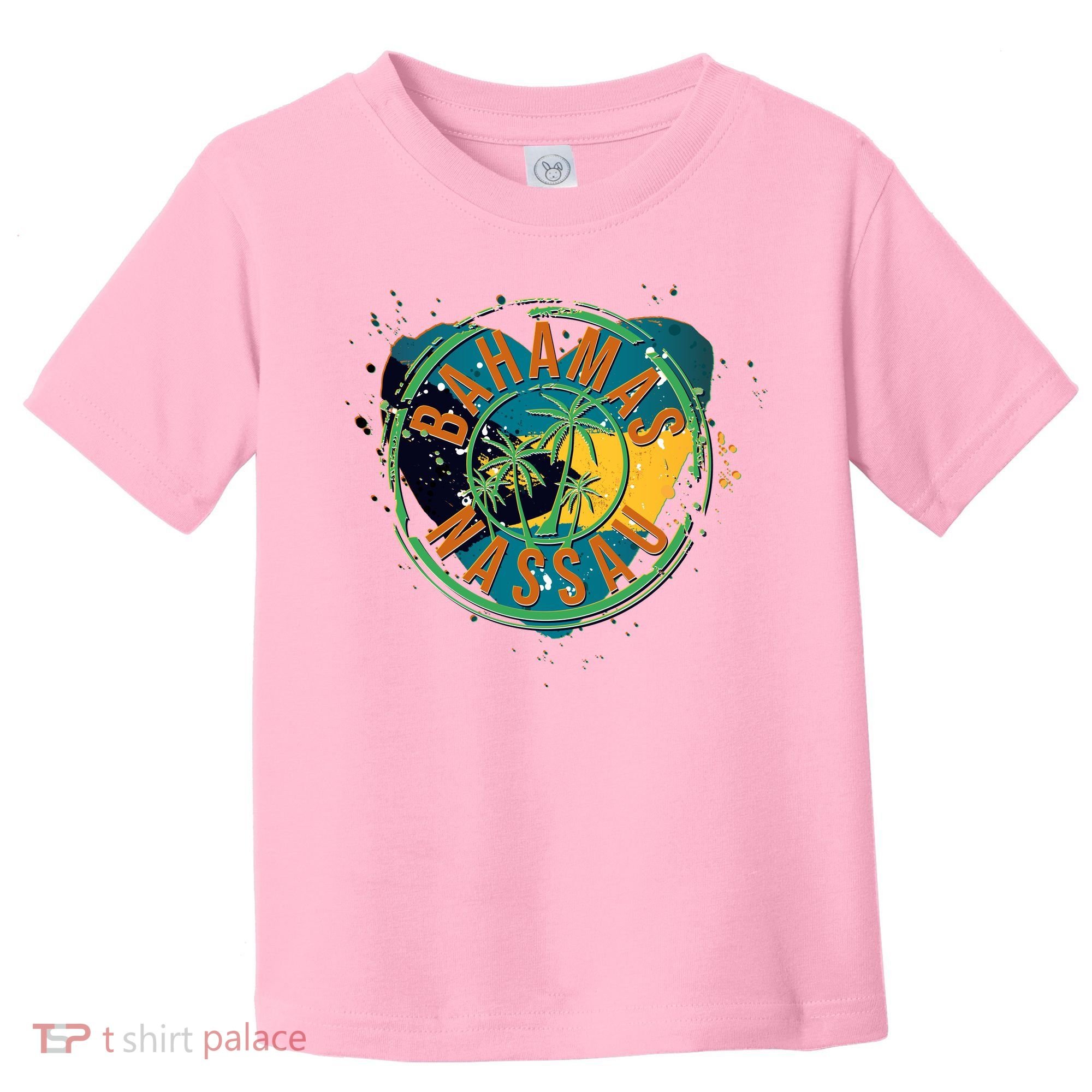 Bahamas Nassau Paint Stamp Emblem Toddler T-Shirt