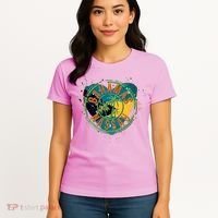 Bahamas Nassau Paint Stamp Emblem Women's T-Shirt thumb 4