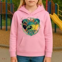 Bahamas Nassau Paint Stamp Emblem Kids Hoodie thumb 3