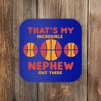 Basketball Nephew Quote For Aunt Uncle Gift Coaster thumb 0