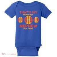 Basketball Nephew Quote For Aunt Uncle Gift Baby Bodysuit thumb 0