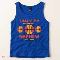 Basketball Nephew Quote For Aunt Uncle Gift Tank Top thumb 2