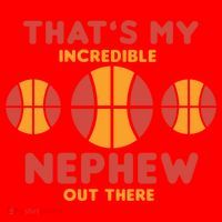 Basketball Nephew Quote For Aunt Uncle Gift Santa Hat thumb 1
