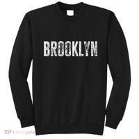Brooklyn Ny Retro Text New York Love Brooklyn Bridge Sweatshirt thumb 0