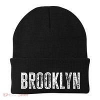 Brooklyn Ny Retro Text New York Love Brooklyn Bridge Beanie thumb 0