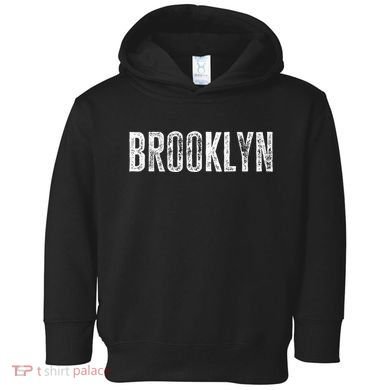 Brooklyn Ny Retro Text New York Love Brooklyn Bridge Toddler Hoodie